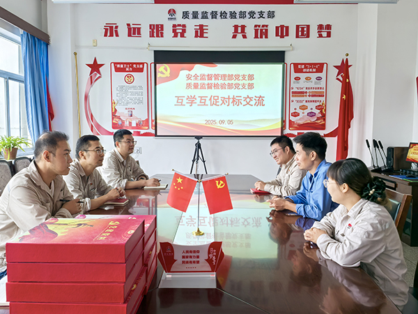 9.5日，安全監(jiān)督管理部黨支部與質(zhì)量監(jiān)督檢驗(yàn)部黨支部對(duì)標(biāo)交流學(xué)習(xí).jpg